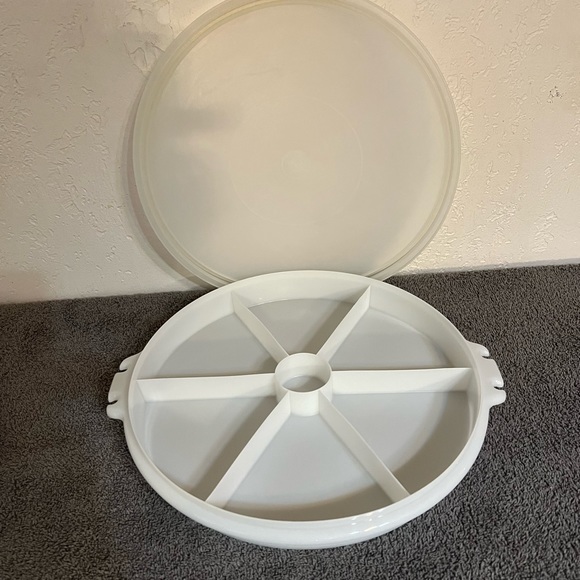 Tupperware : grand plateau de service (aperitif ou hors d'oeuvre